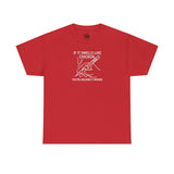Soldering Iron - If it smells like chicken, you're holding it wrong -  FPV Drone T-Shirt