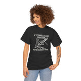 Soldering Iron - If it smells like chicken, you're holding it wrong -  FPV Drone T-Shirt