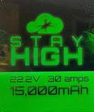 Stay High Field Charging Pack 6S 15,000mAh 21700 Battery